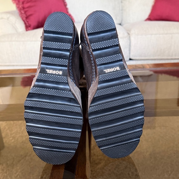 Sorel Cate The Great Tall LaceUp Lug Sole Wedge Boot Style NL2175-227 Size US8.5 - Picture 12 of 17